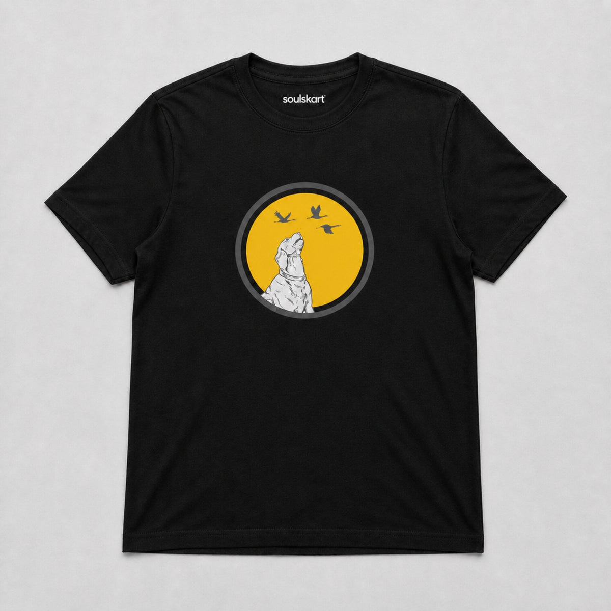 Dog and Birds — on hanger