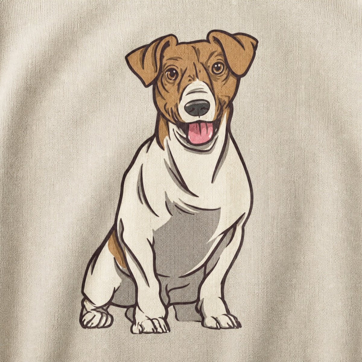Dog Unisex Sweatshirt — print detail close-up
