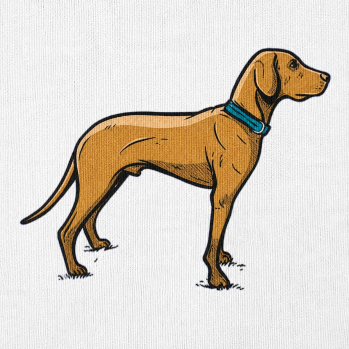 Dog Unisex T-Shirt — print detail close-up