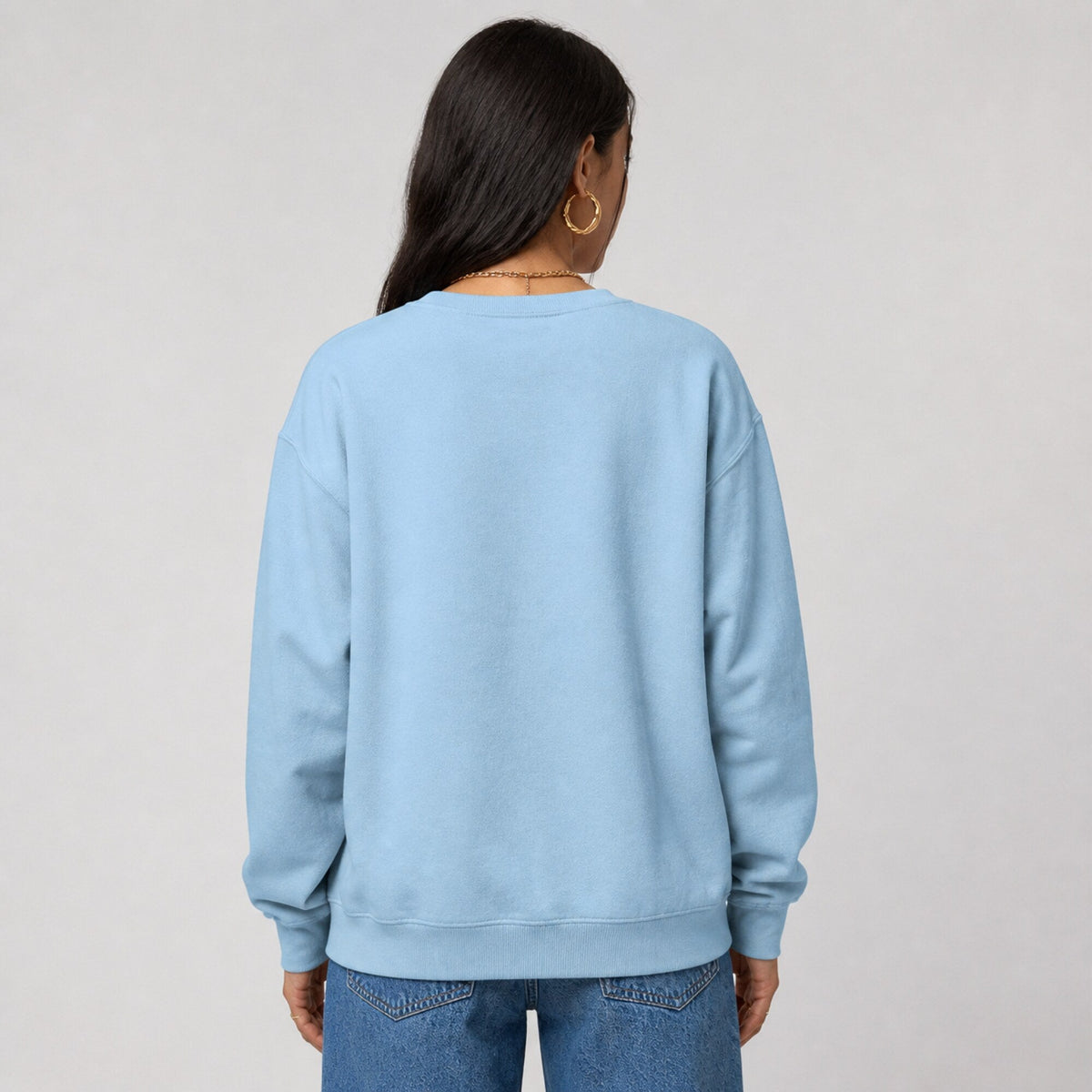 Donald Drunk Unisex Premium Sweatshirt — worn on model, back