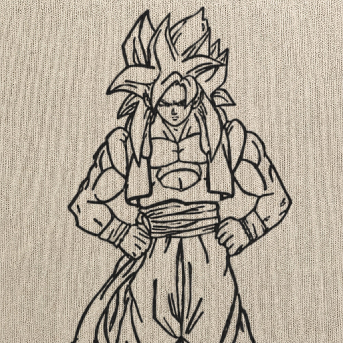 Dragon Ball Z Unisex Premium Sweatshirt — print detail close-up