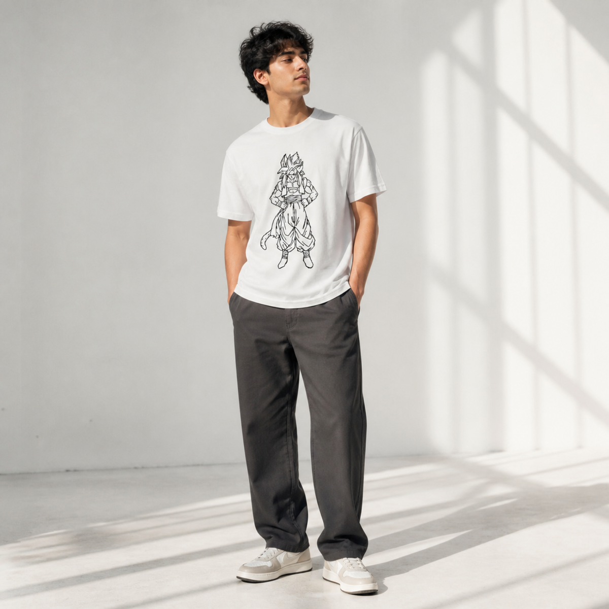 Dragon Ball Z Saiyan Line Art Tee
