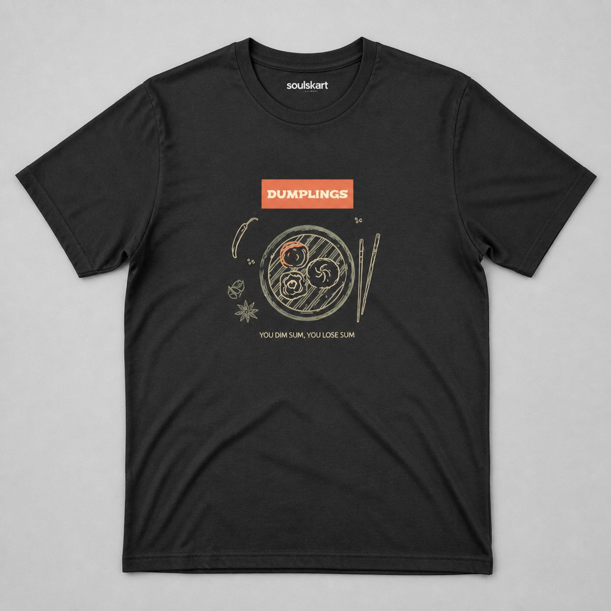 Dumplings Unisex T-Shirt — on hanger