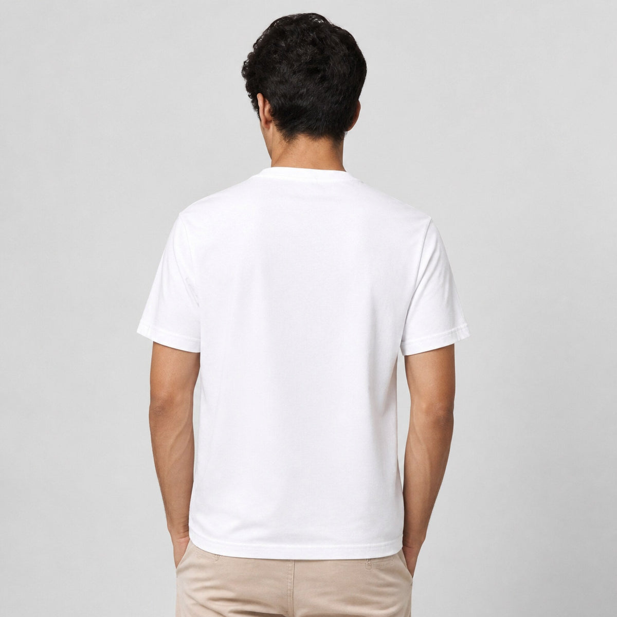 Eagles Band Tee — worn on model, back