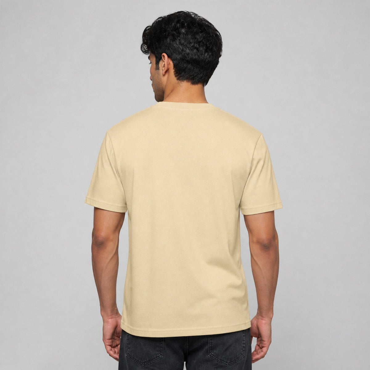 Easily Distracted by Wieners Unisex T-Shirt — worn on model, back