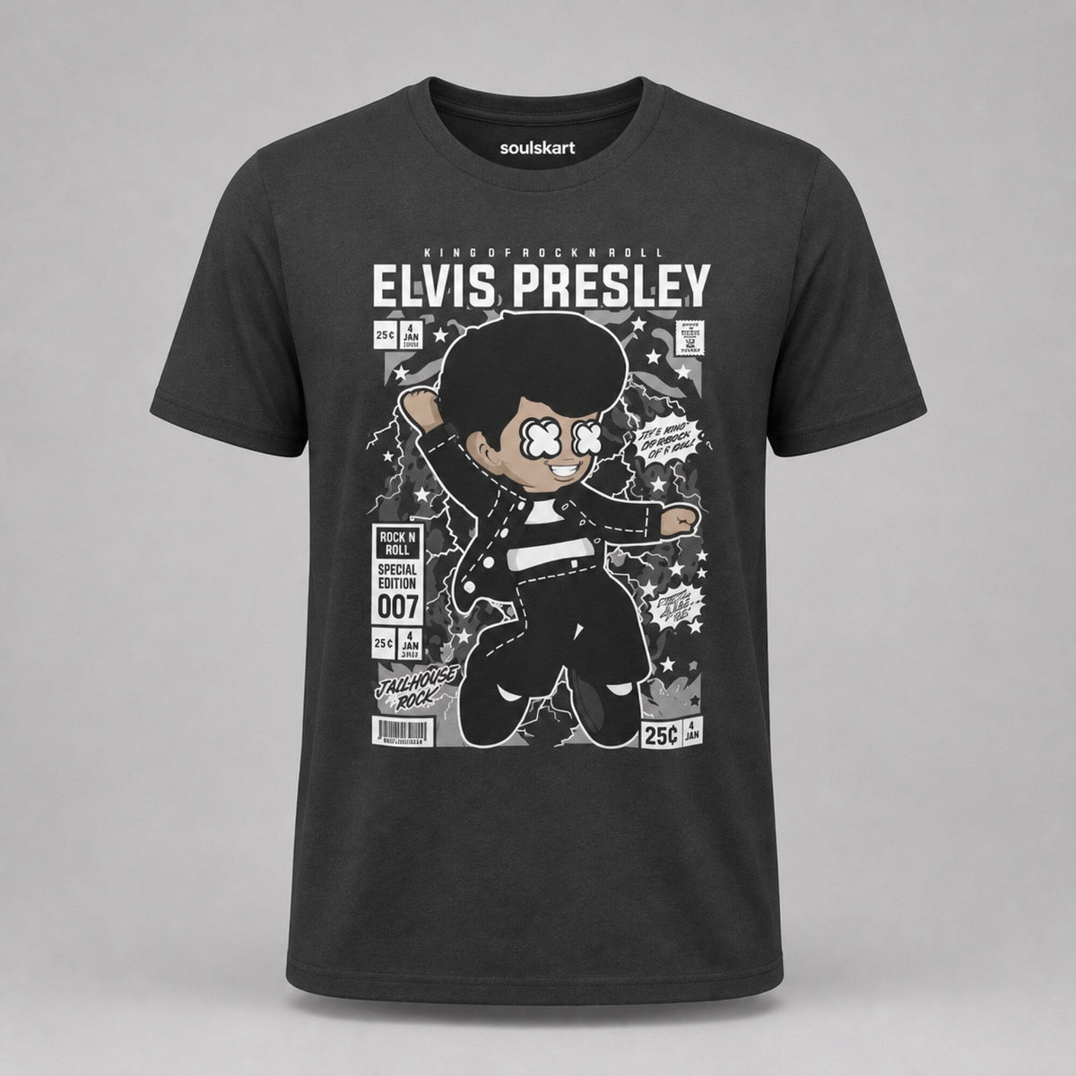 Elvis Presley Pop Art Unisex T-Shirt — front view