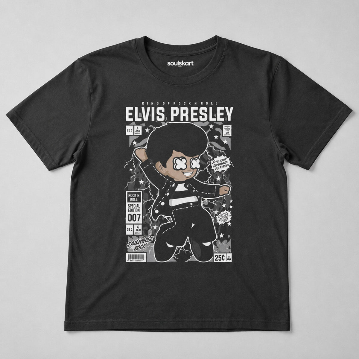 Elvis Presley Pop Art Unisex T-Shirt — on hanger