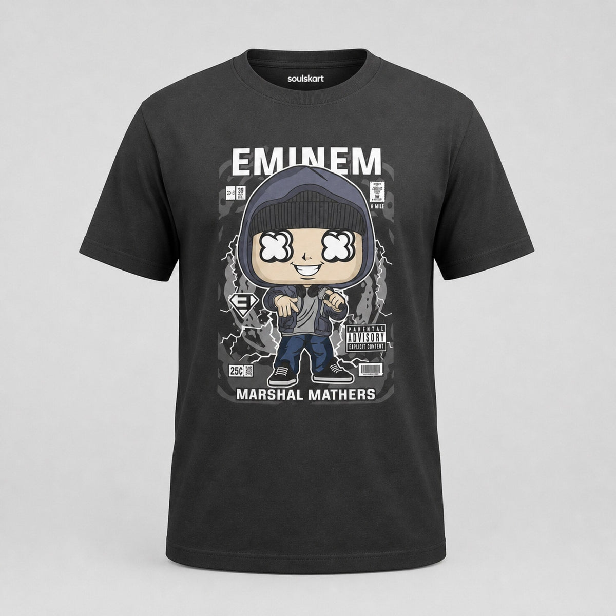 Eminem Pop Art Unisex T-Shirt — front view