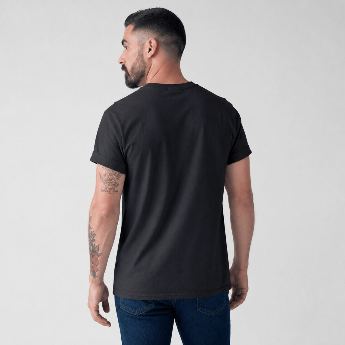 Eminem Unisex T-Shirt — worn on model, back