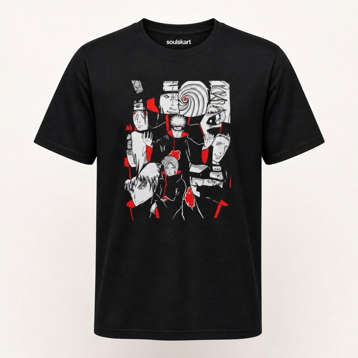 Epic Akatsuki Ensemble: Unisex Naruto Fan T-Shirt