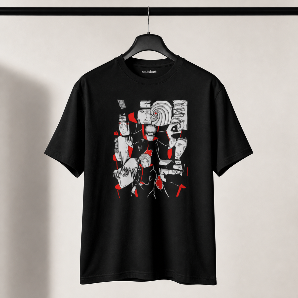 Epic Akatsuki Ensemble: Unisex Naruto Fan T-Shirt