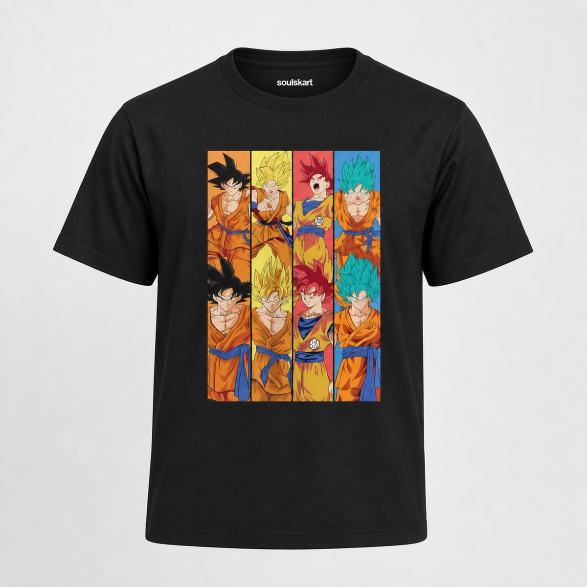 Epic Evolution: Goku's All-Transformations T-Shirt