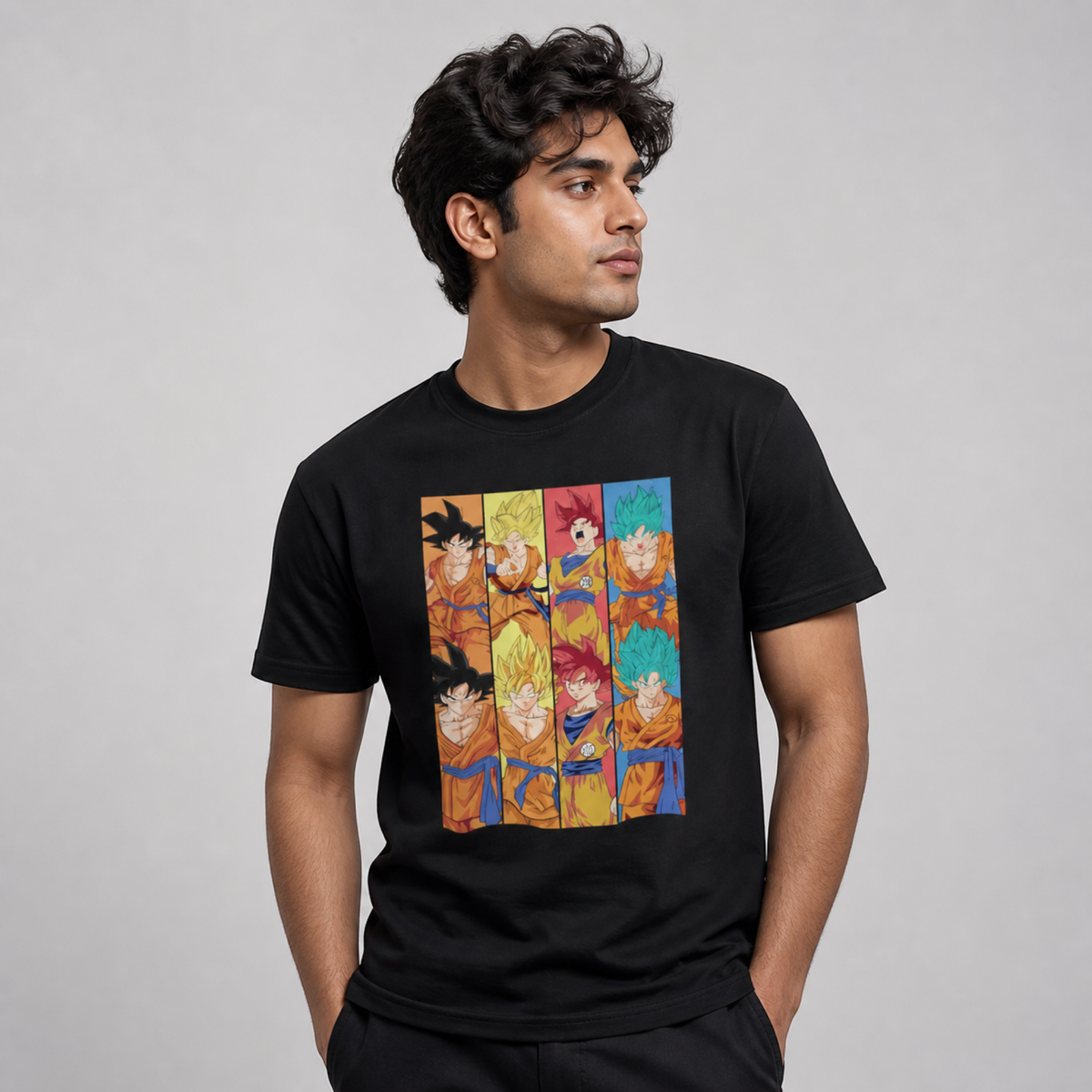 Epic Evolution: Goku's All-Transformations T-Shirt