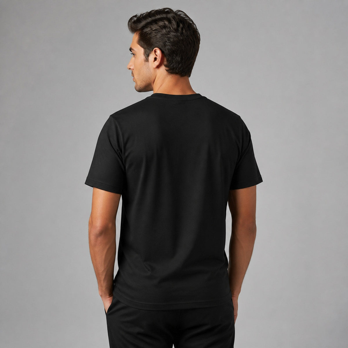 Epic Fusion Pose T-Shirt — worn on model, back