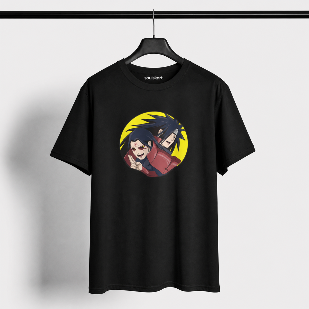 Epic Showdown Tee: Hashirama Senju vs. Madara Uchiha - Ultimate Naruto Fan T-Shirt