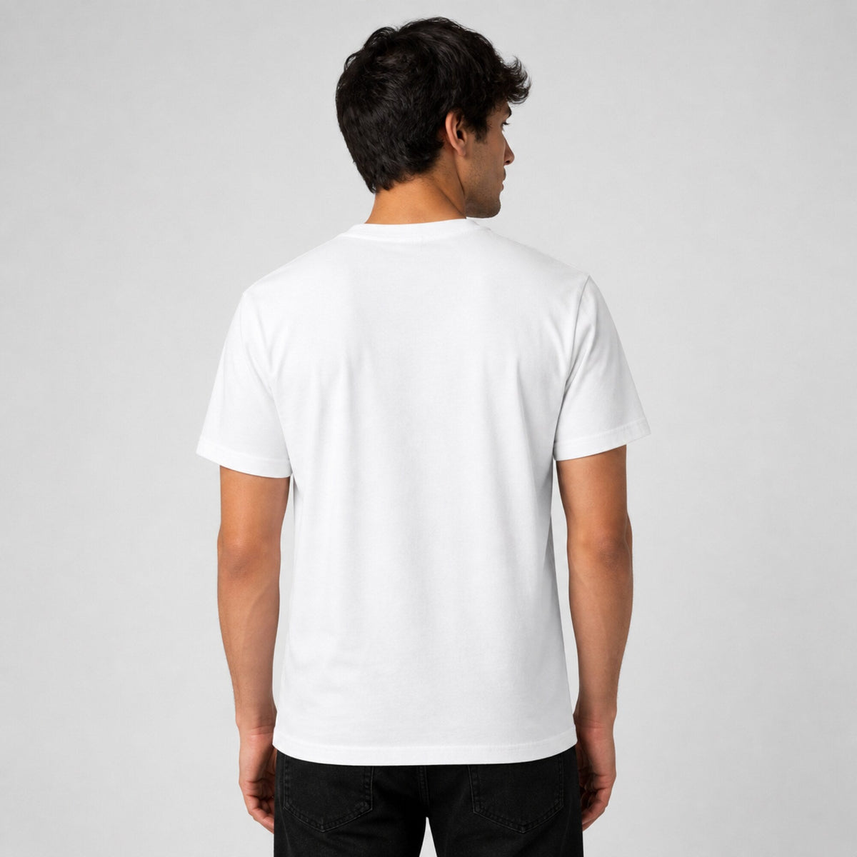 Foo Fighters Band Tee — worn on model, back