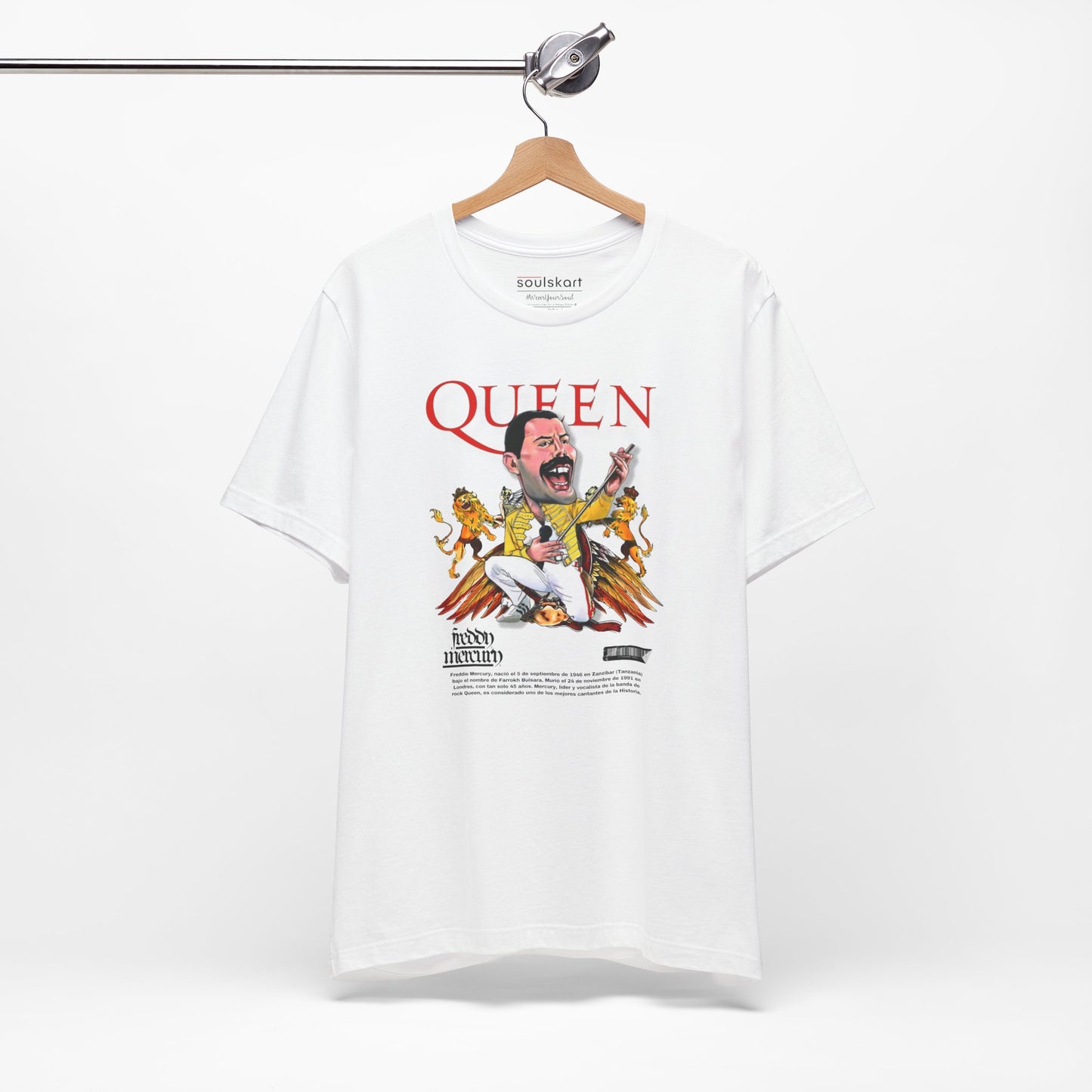 Freddie Mercury Queen T-Shirt — back view