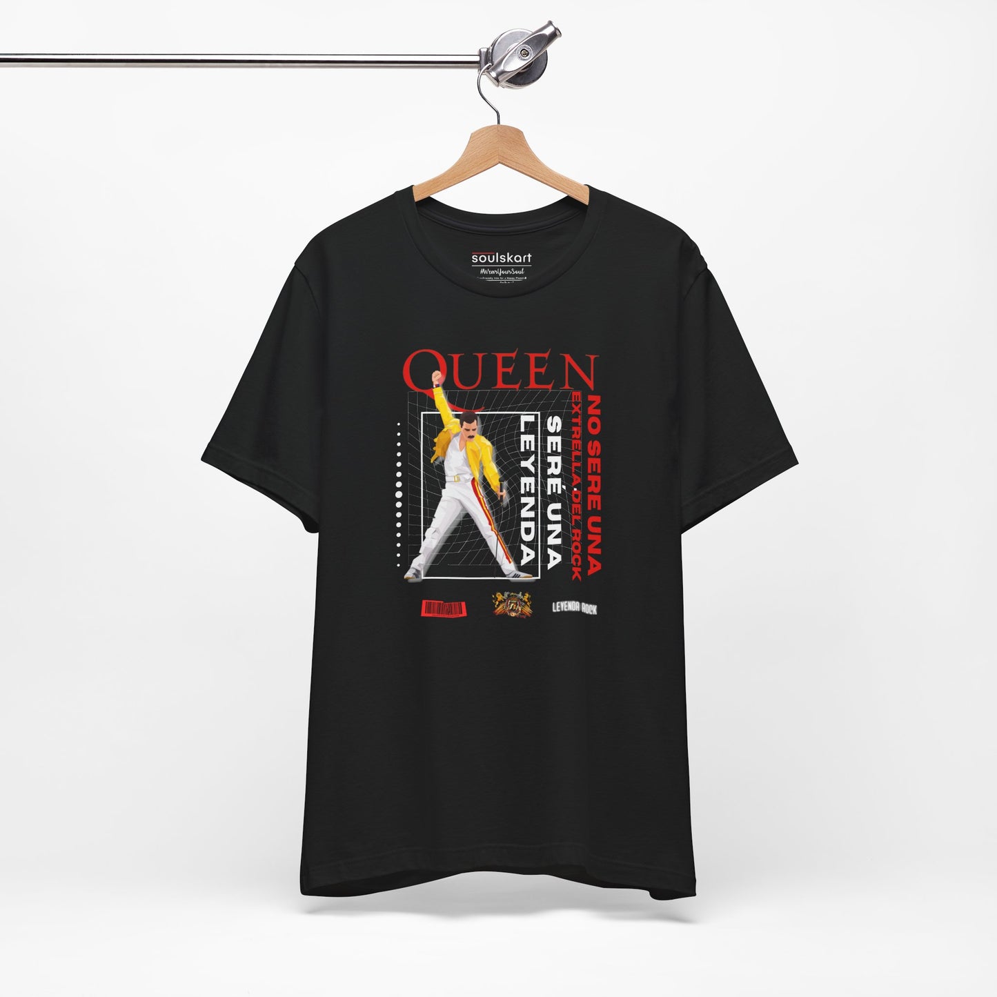 Freddie Mercury Queen Vibes T-Shirt — side view