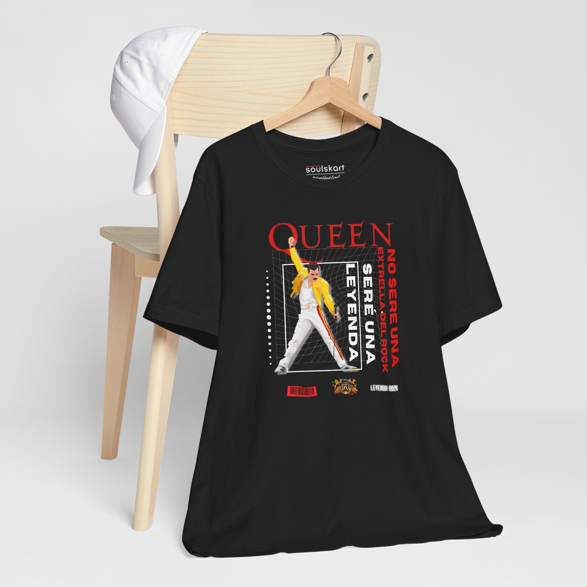Freddie Mercury Queen Vibes T-Shirt — detail shot