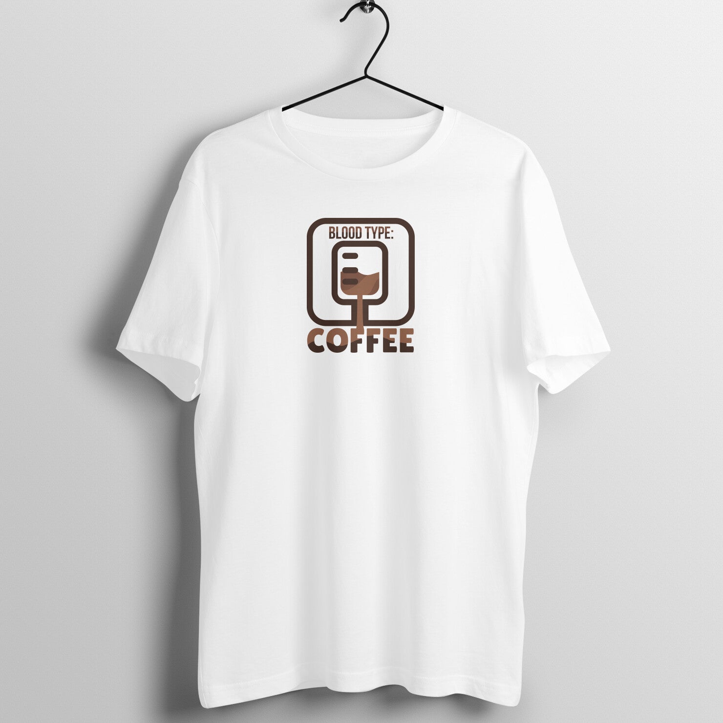 "Blood Type: Coffee" Unisex Tee - A Brew-tiful Statement for Coffee Lovers!