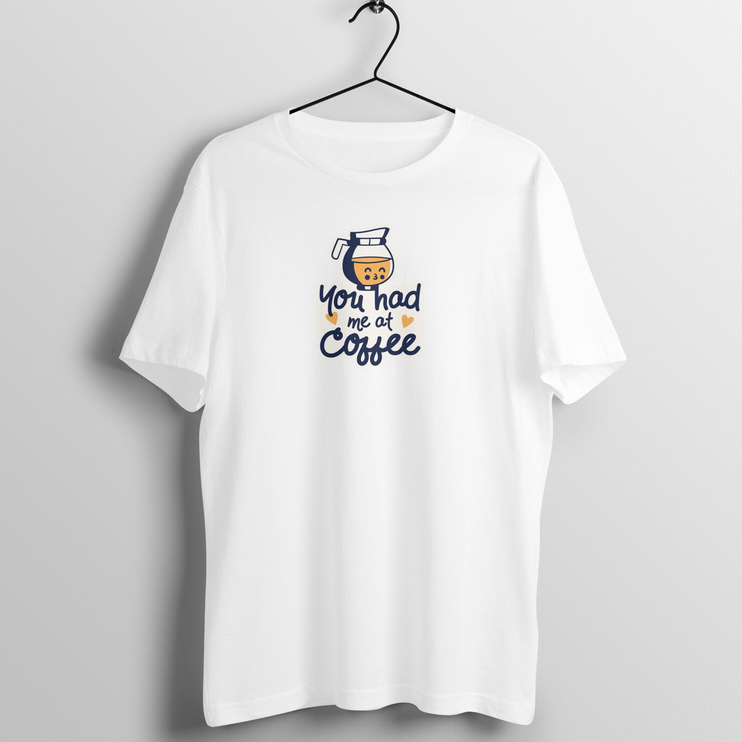 Coffee Lover's Delight: Unisex 'You Had Me At Coffee' Tee - Main Product Image
