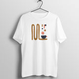 Caffeinate Your Wardrobe: Unisex Coffee Abstract Tee