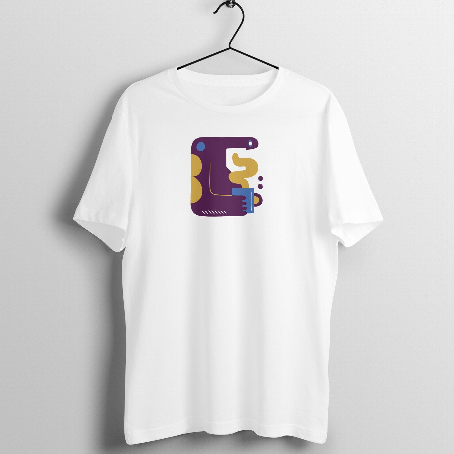 Coffee Lover's Dream Tee: Abstract Brewed to Perfection! - Main Product Image