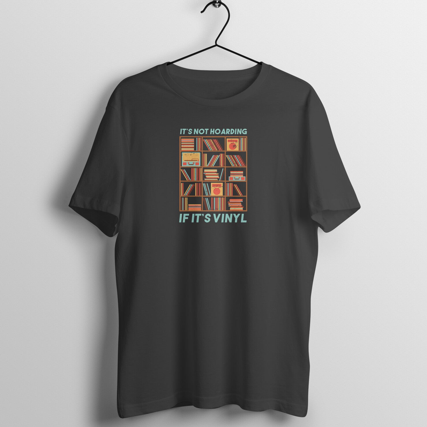 Vinyl Print Tee: For the Record, It's Not Hoarding!