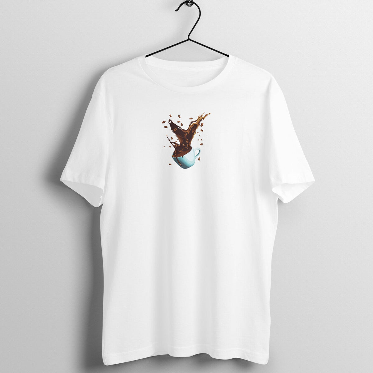 Spill the Beans: Unisex Coffee Splash Tee — main product image