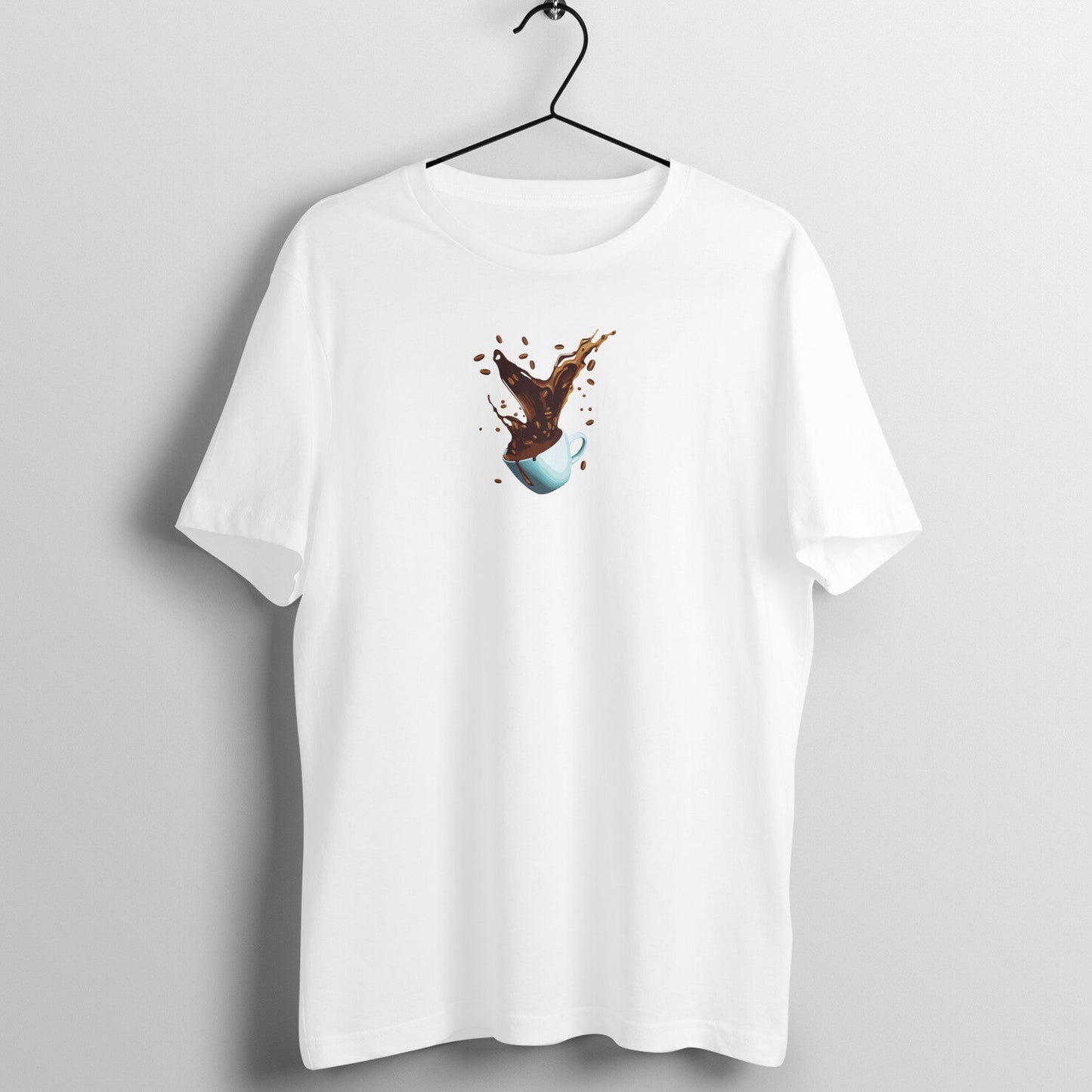 Spill the Beans: Unisex Coffee Splash Tee - Main Product Image