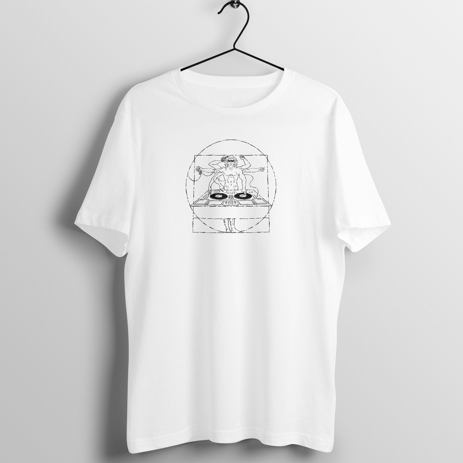 Spin the Beat: Unisex DJ-Print Tee – 100% Cotton & Eco-Friendly Vibes!