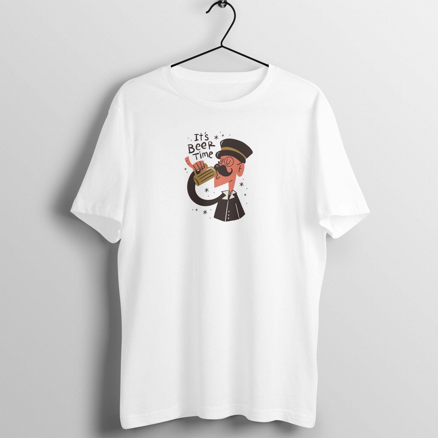 Quench Your Thirst: 'It's Beer Time' Unisex Cotton Tee