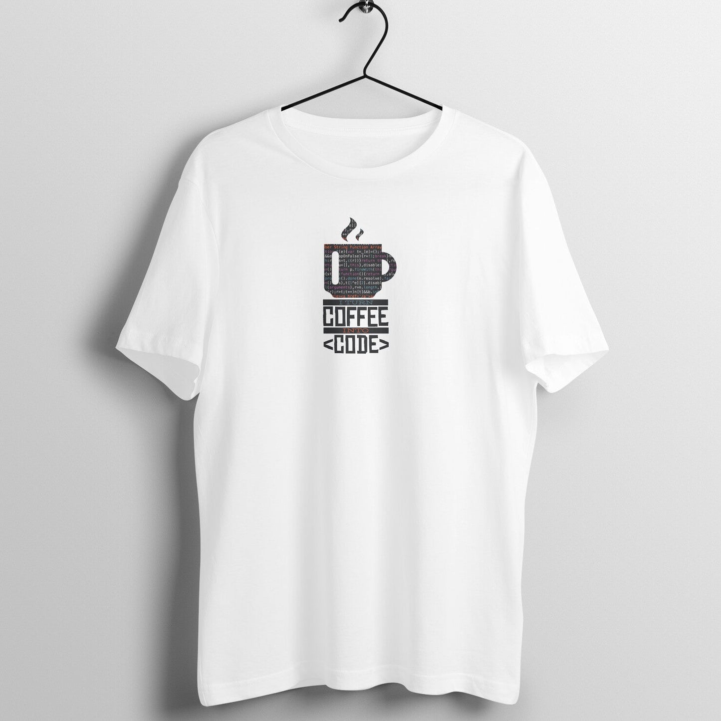 Coffee & Code Unisex Tee: For Java Lovers of Both Kinds! - Main Product Image