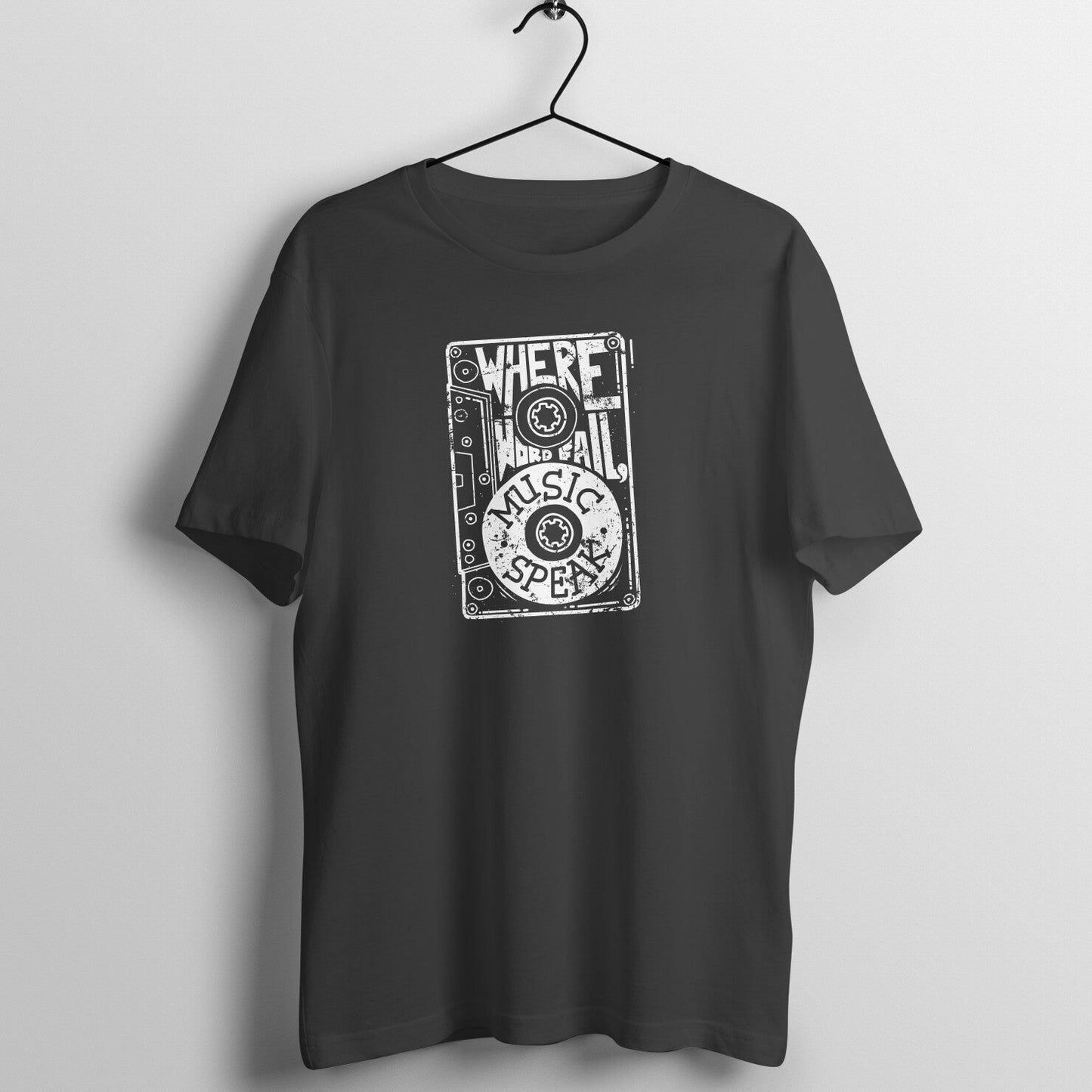 "Where Words Fail, Music Speaks" - Unisex Streetwear Tee - Main Product Image