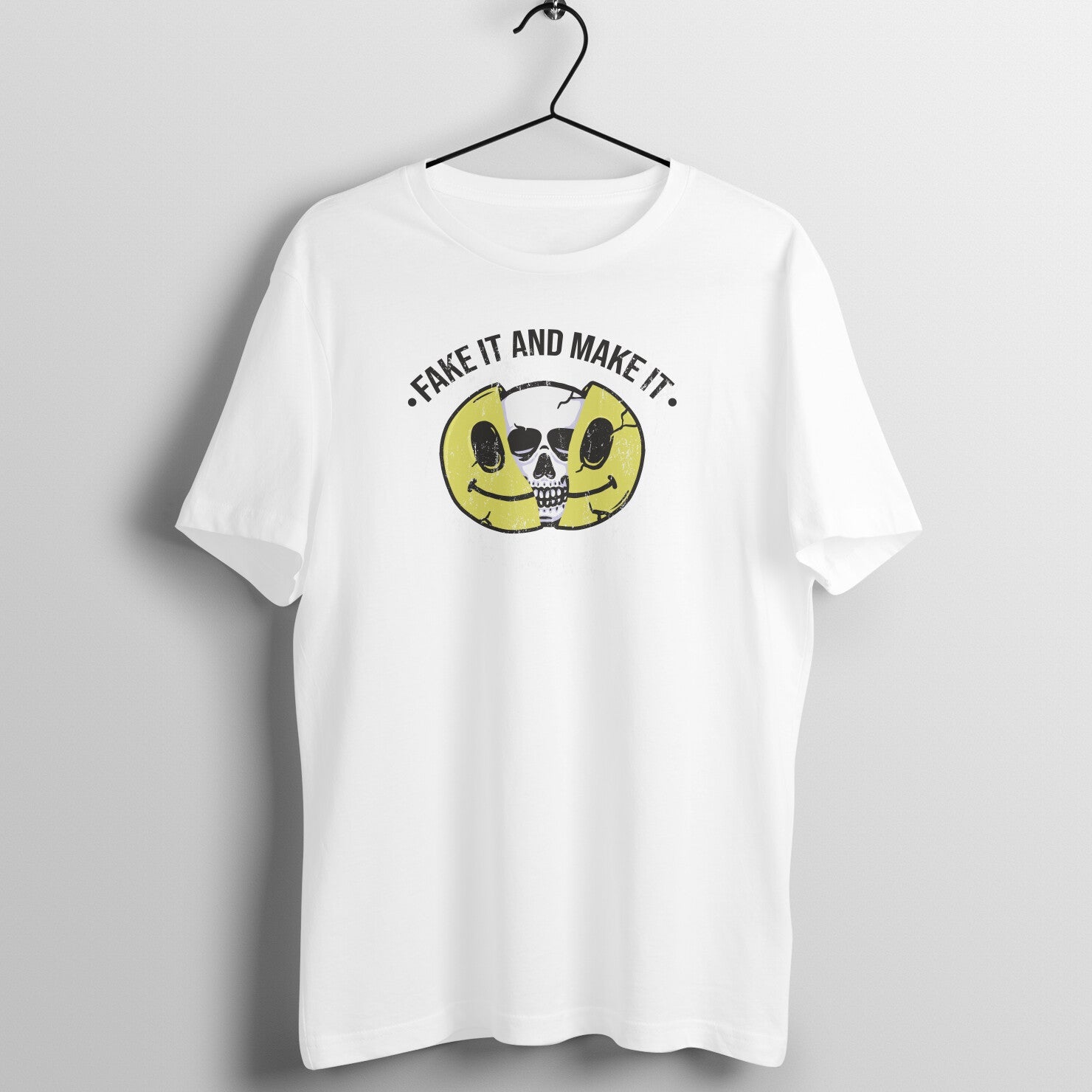 "Fake It & Make It" Unisex Streetwear T-Shirt - Main Product Image