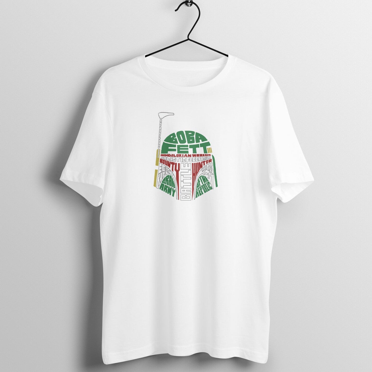 Galactic Bounty Hunter Boba Fett Typography Tee - Main Product Image