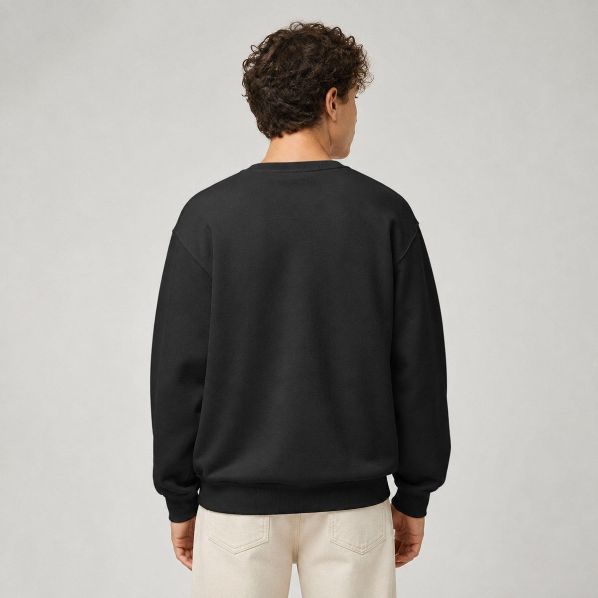 German Beer Time Unisex Premium Sweatshirt — worn on model, back