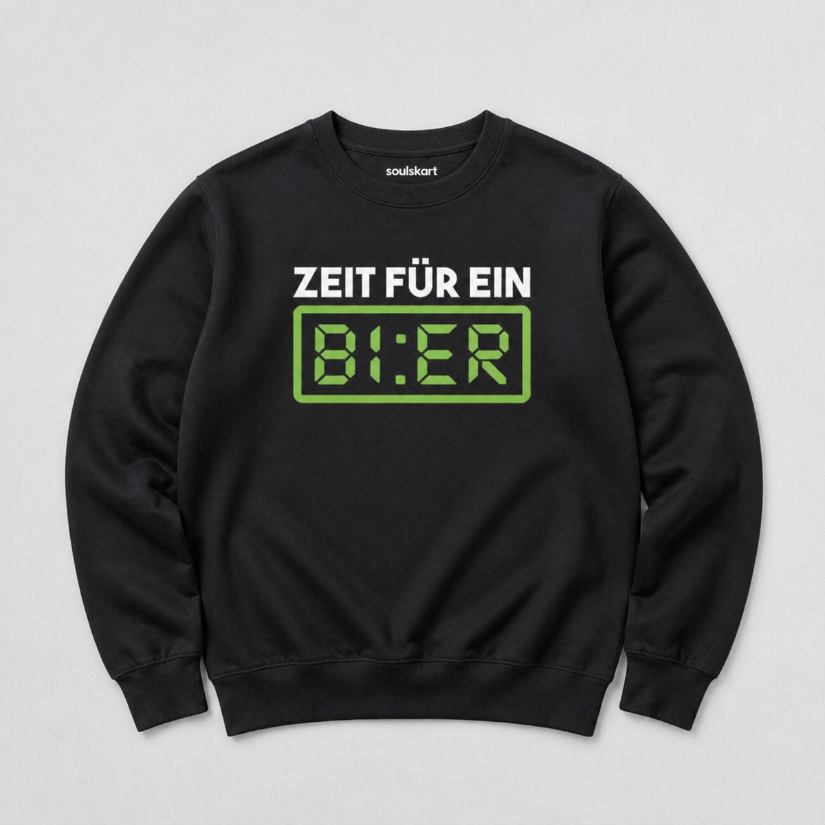 German Beer Time Unisex Premium Sweatshirt — on hanger