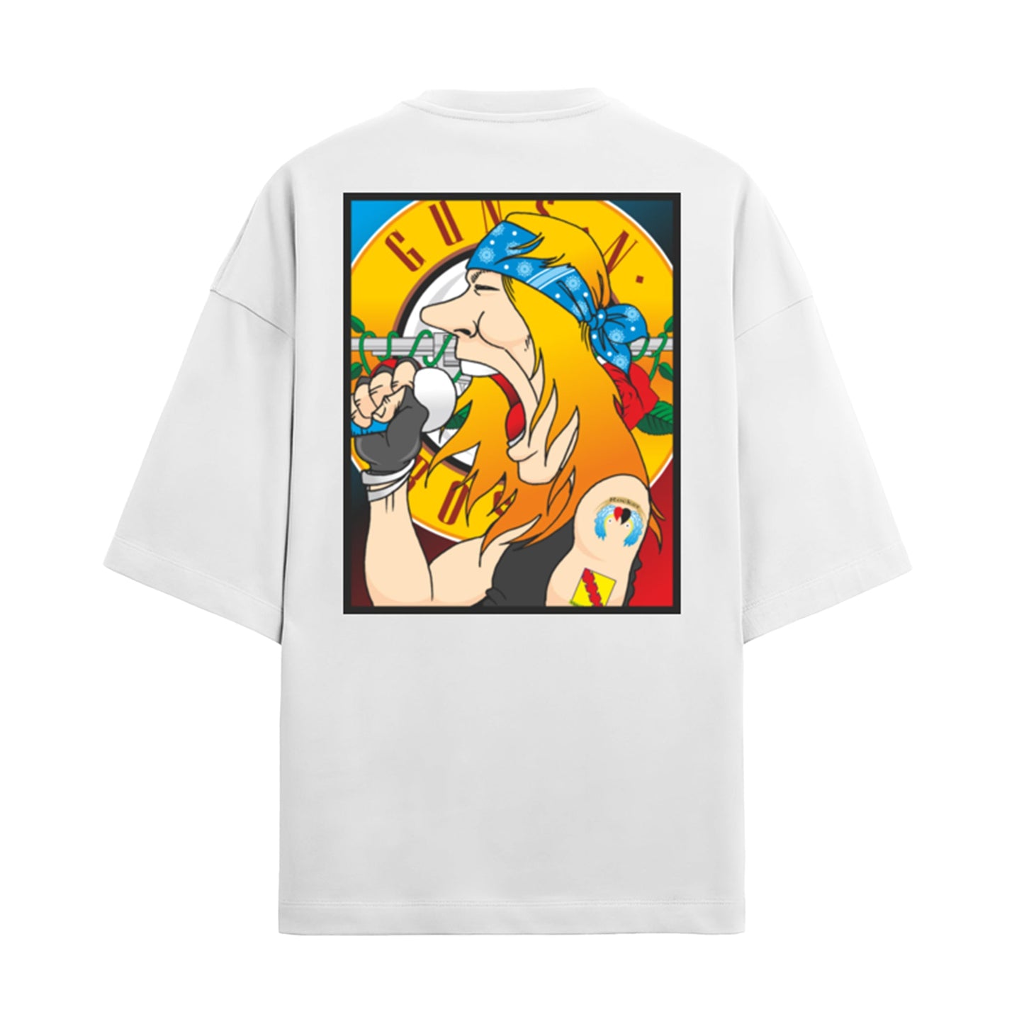Guns N' Roses Slouch Oversized T-Shirt - Back View