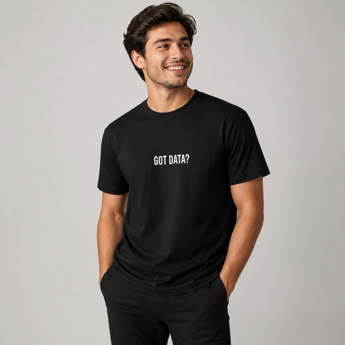 GOT DATA? Data Scientist Tee — worn on model, front