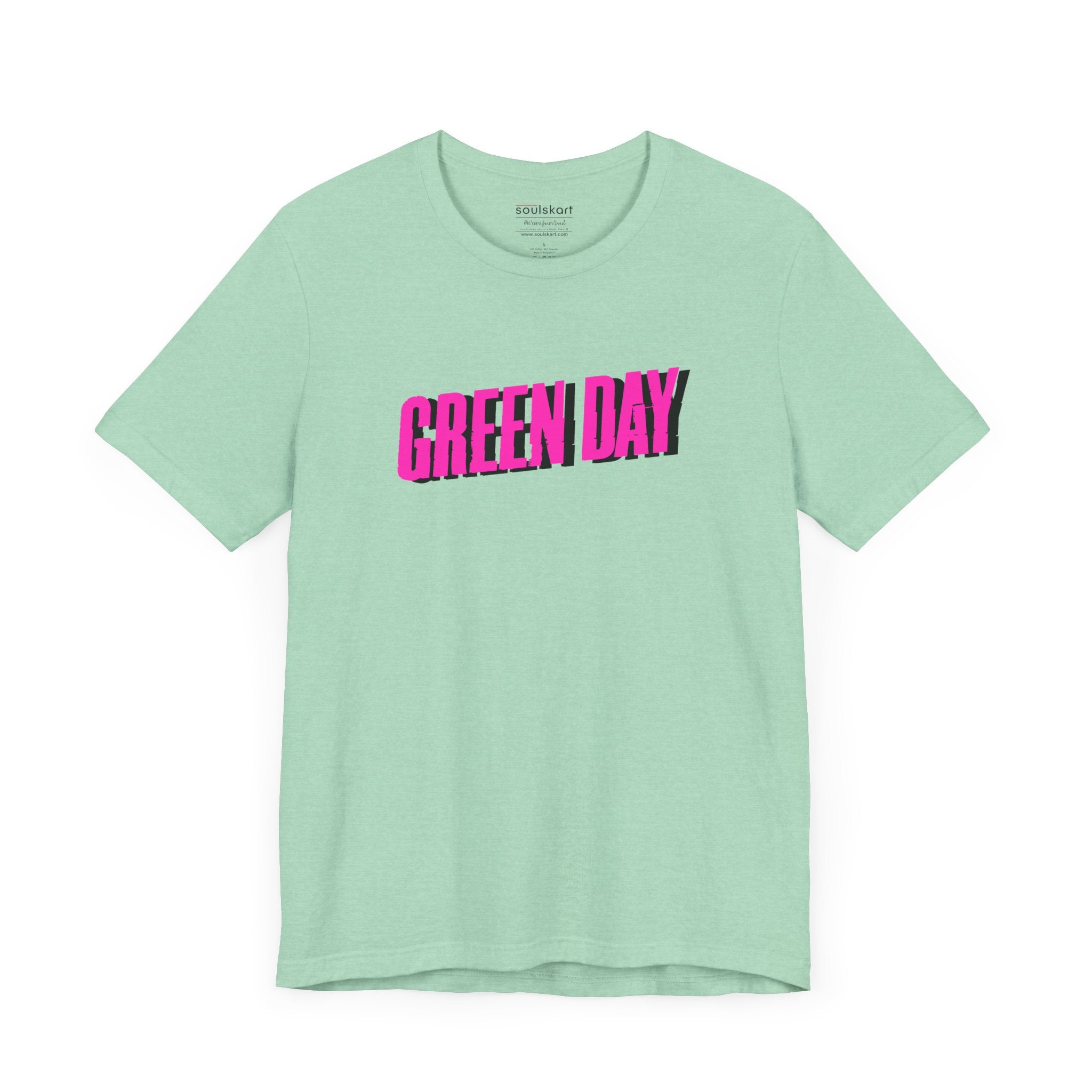 Green Day Band Tee — side view