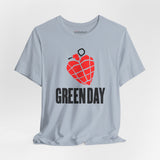 Green Day Grenade Heart Tee — Light Blue — main product image