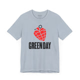 Green Day Grenade Heart Tee — Light Blue — side view