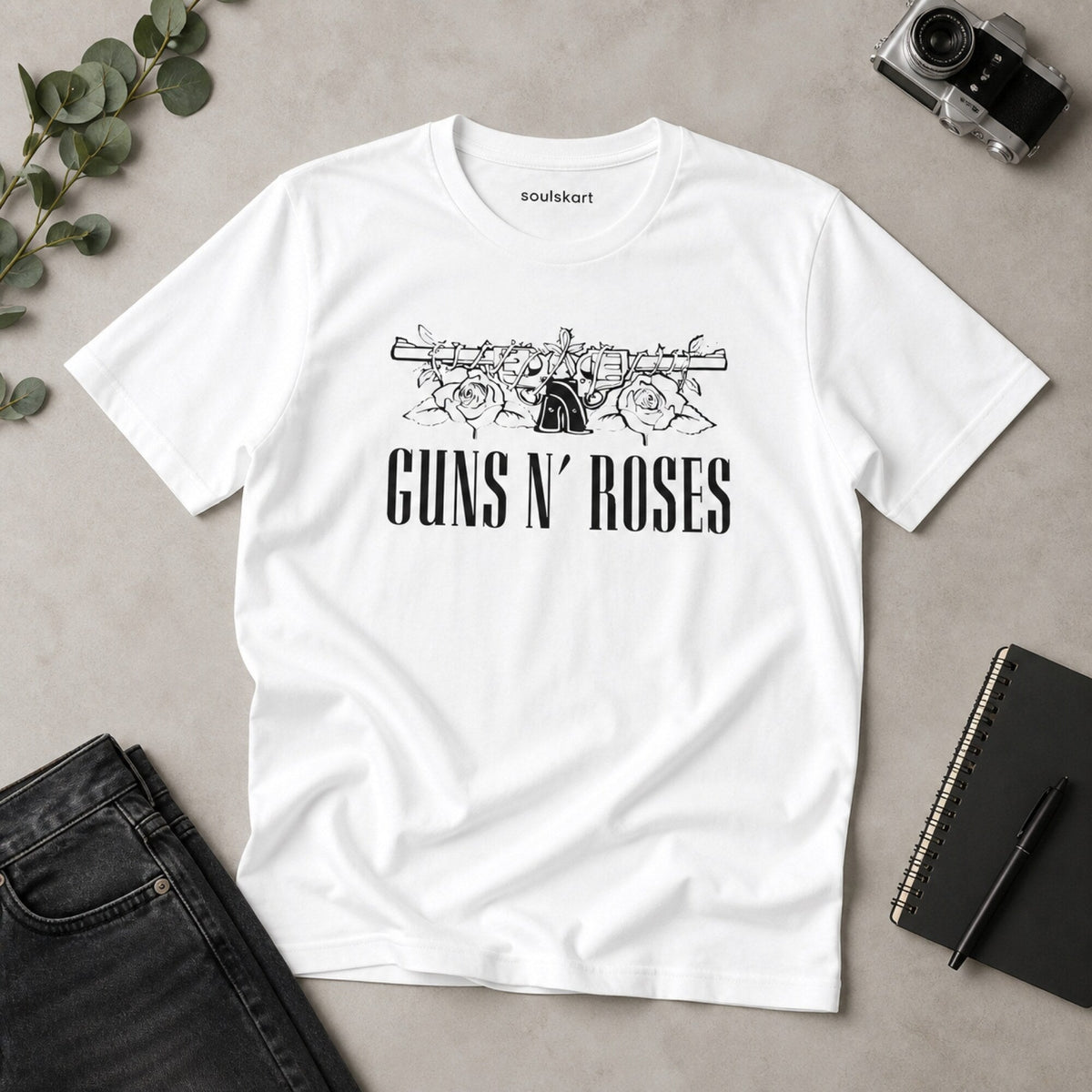 Guns N' Roses Classic Rock Tee — on hanger