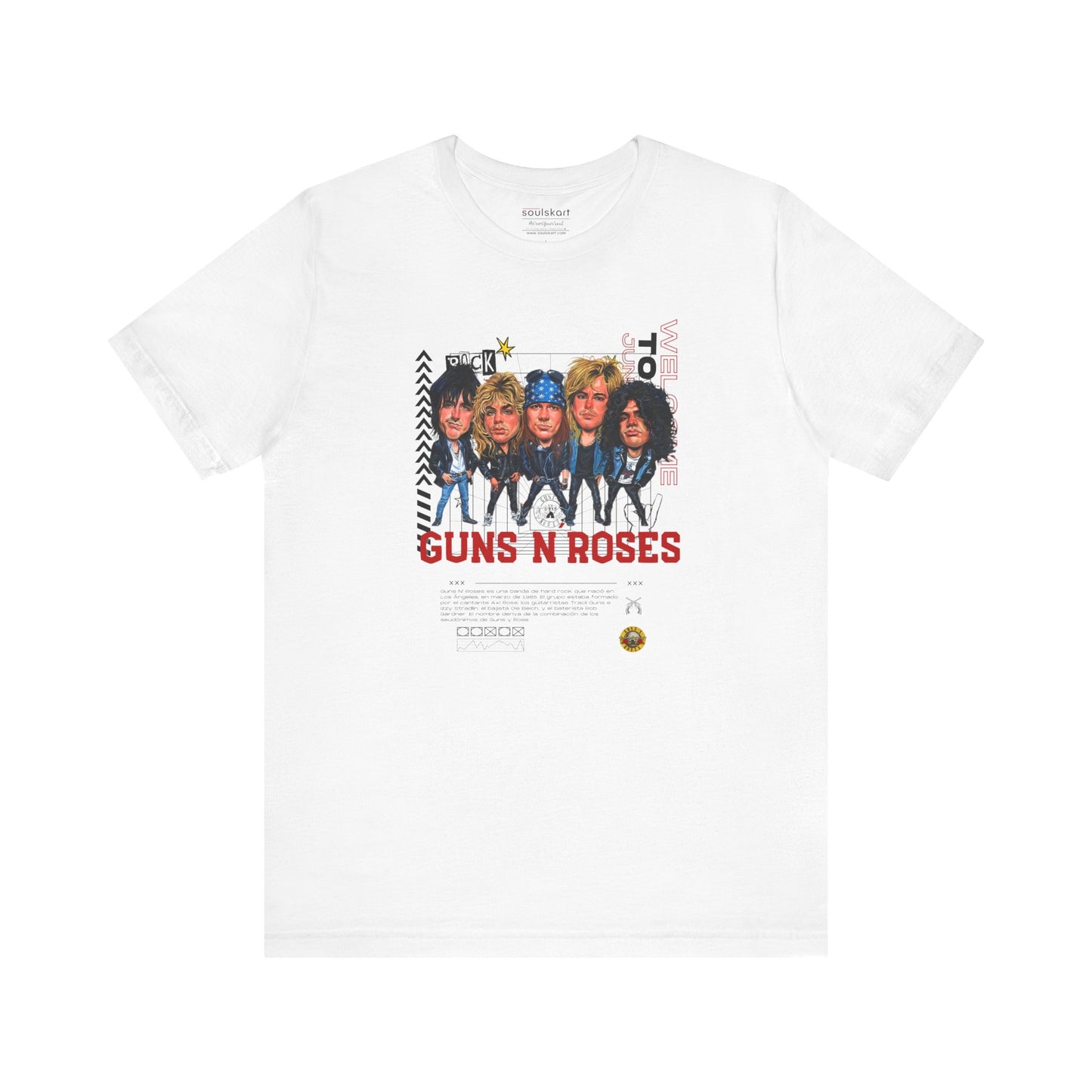Guns N’ Roses Rock ‘N Roll Vintage T-Shirt — front view