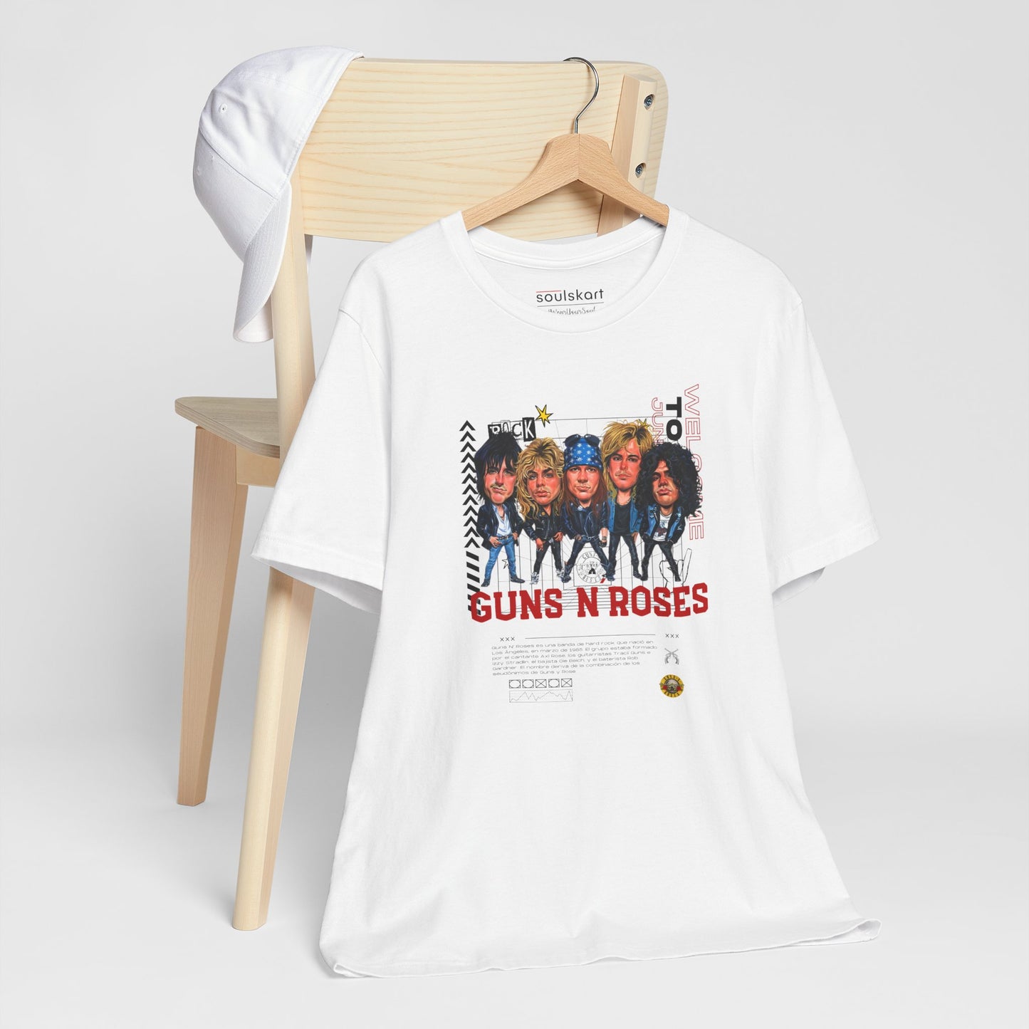Guns N’ Roses Rock ‘N Roll Vintage T-Shirt — detail shot