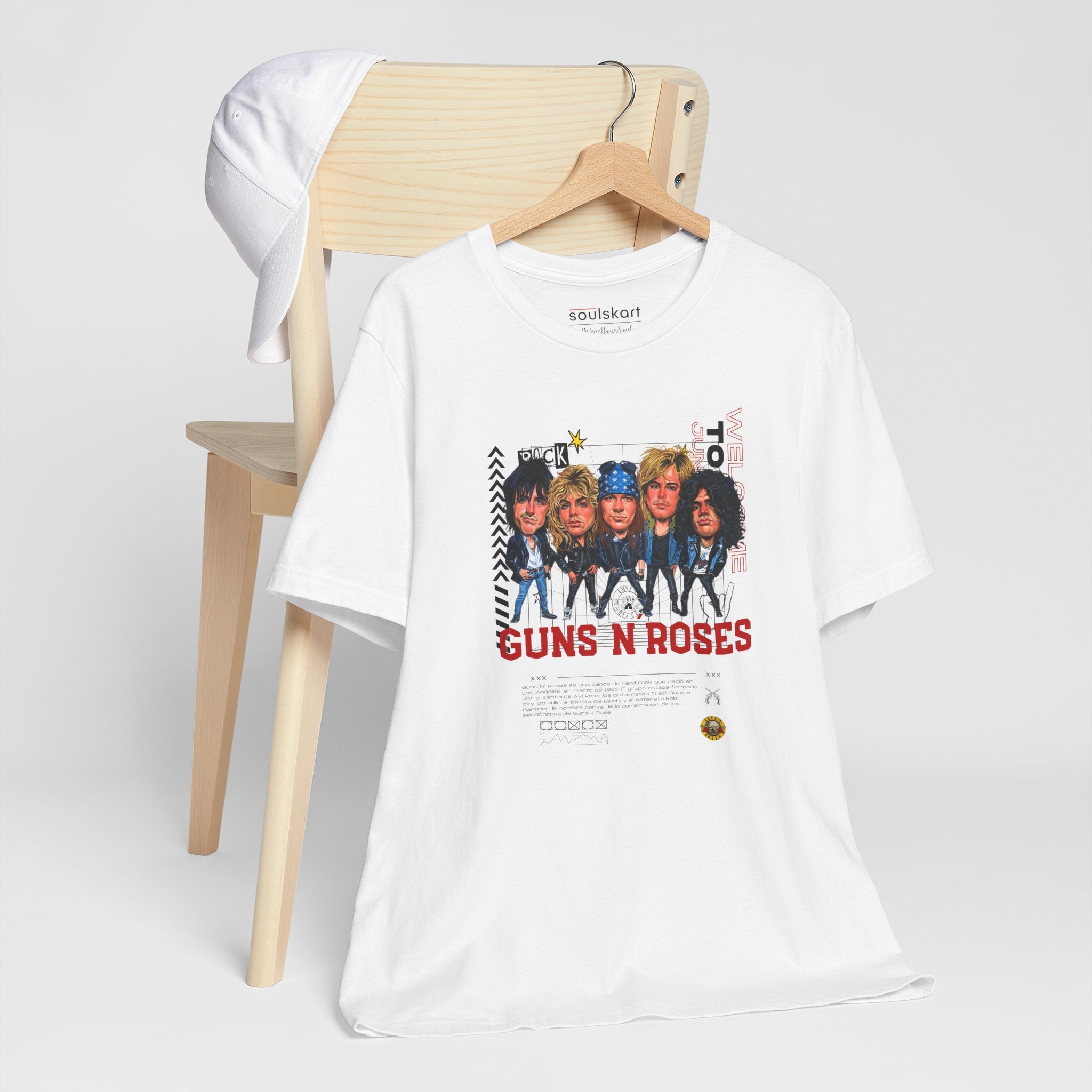 Guns N’ Roses Rock ‘N Roll Vintage T-Shirt — detail shot