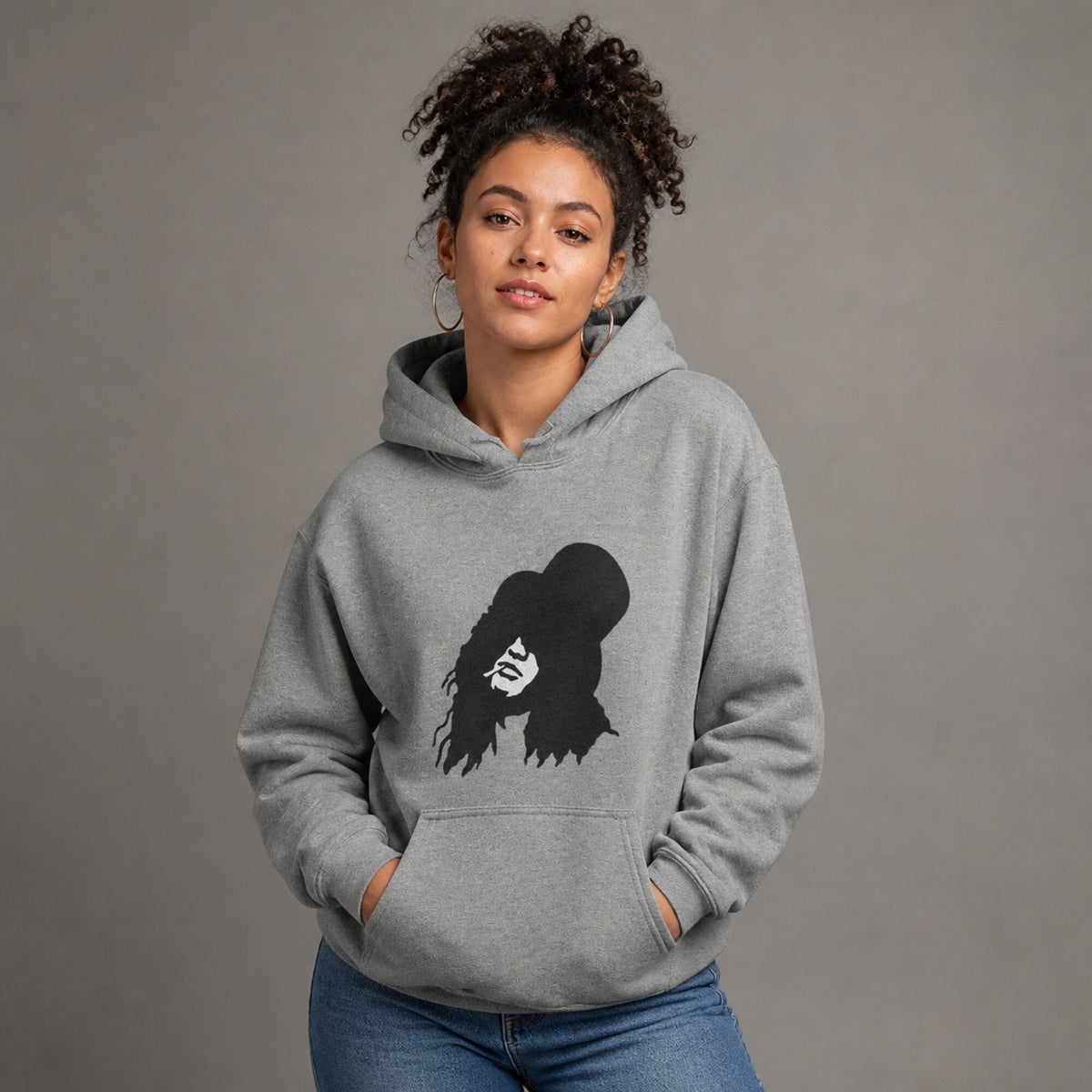 Guns N' Roses Slash Unisex Hoodie — worn on model, front