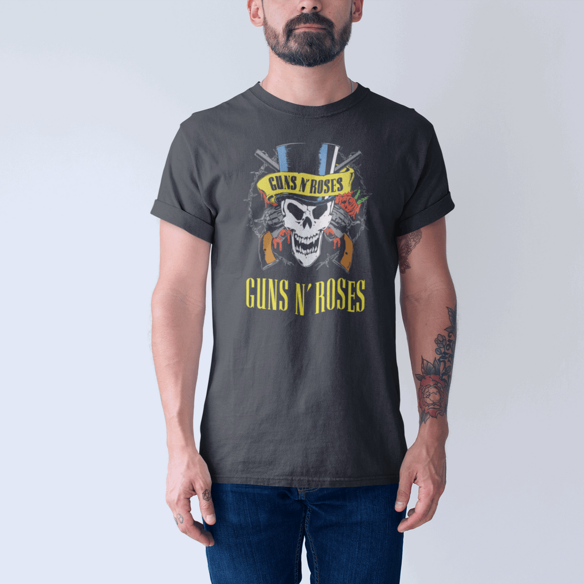 Guns N' Roses Top Hat Skull Tee — product photo 2