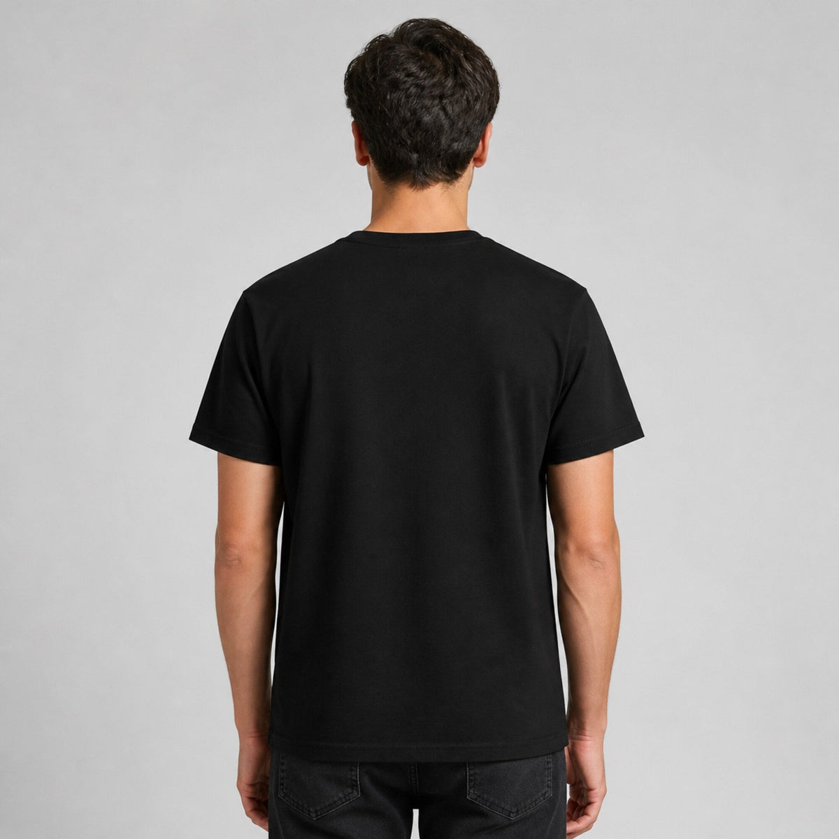 Guns N' Roses Bullet Circle Logo Tee — worn on model, back